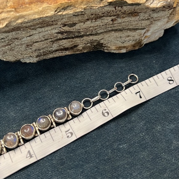 Sterling Silver Labradorite Bracelet - Picture 6 of 8